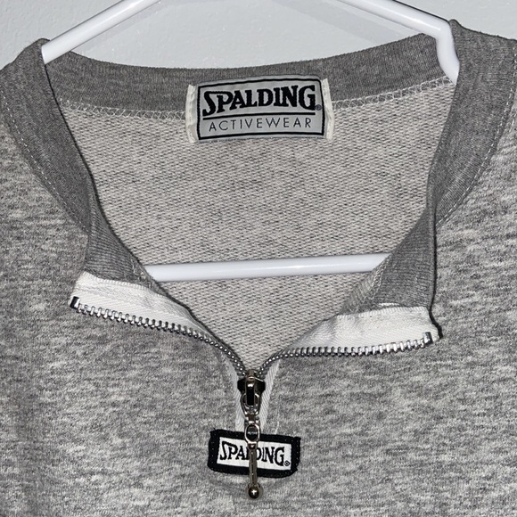 Vintage Spalding Activewear Grey Top - Picture 4 of 4